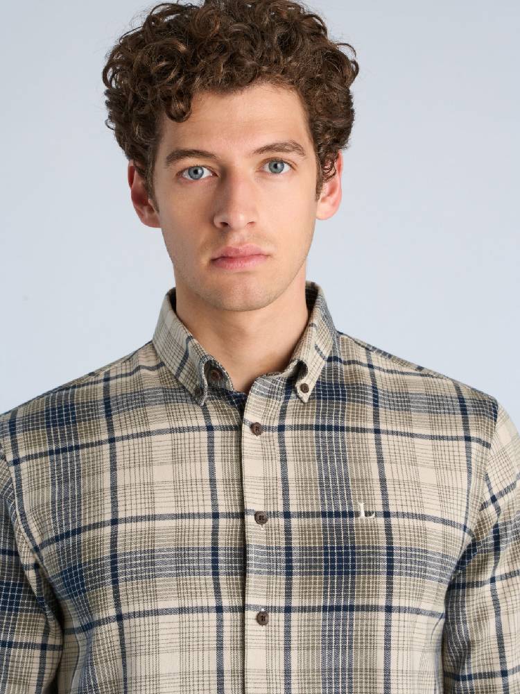 Checked Brushed Shirt L/s