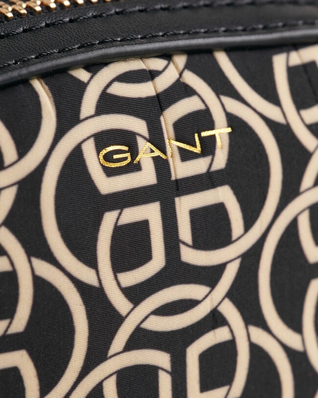 G PATTERN FABRIC MAKE UP BAG