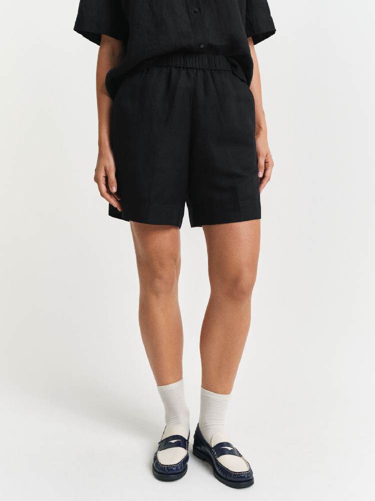 REL LINEN BLEND PULL ON SHORTS