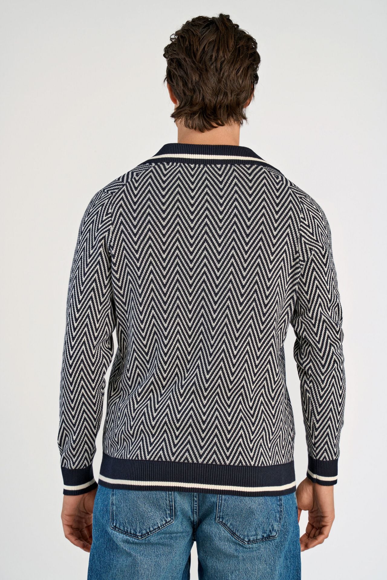 V-neck L/S polo