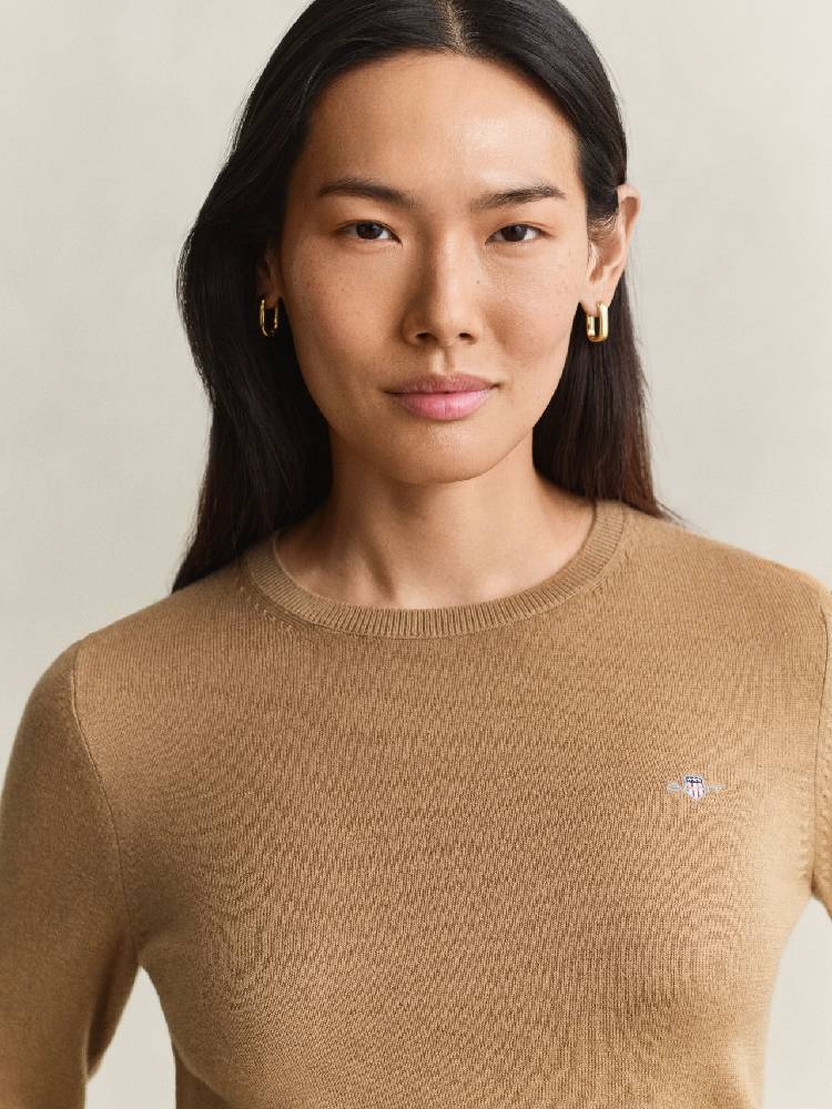 WOOL COTTON C-NECK