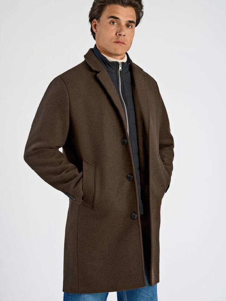 Detachable Collar Lapel Coat