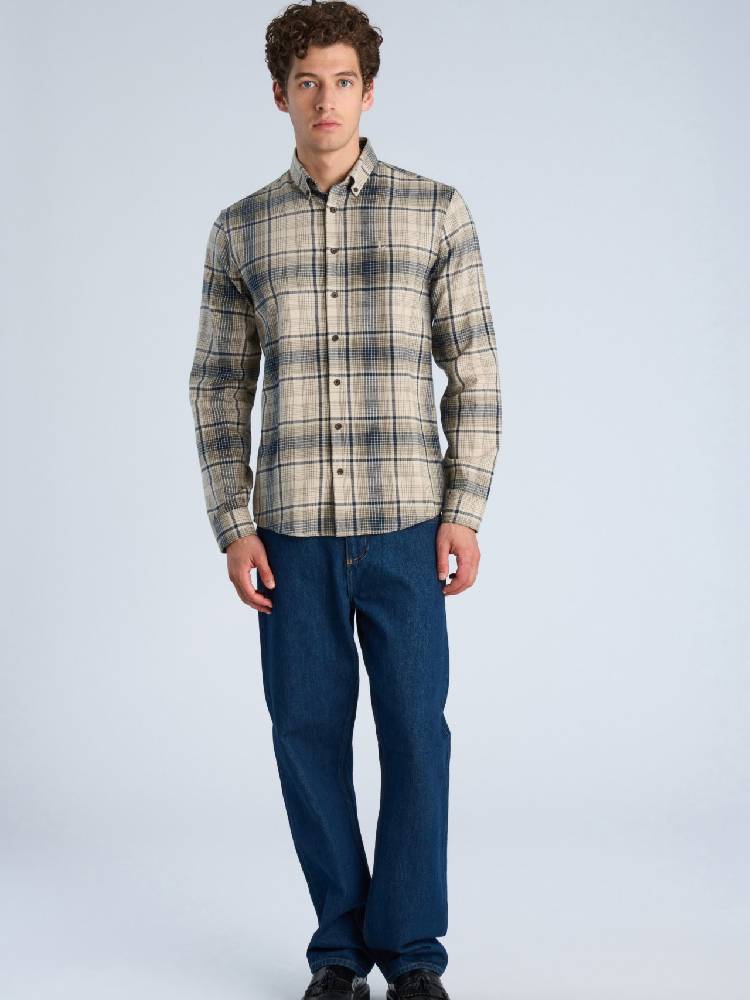 Checked Brushed Shirt L/s