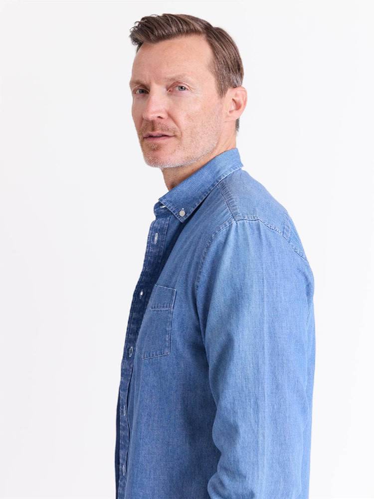 Chambray skjorte