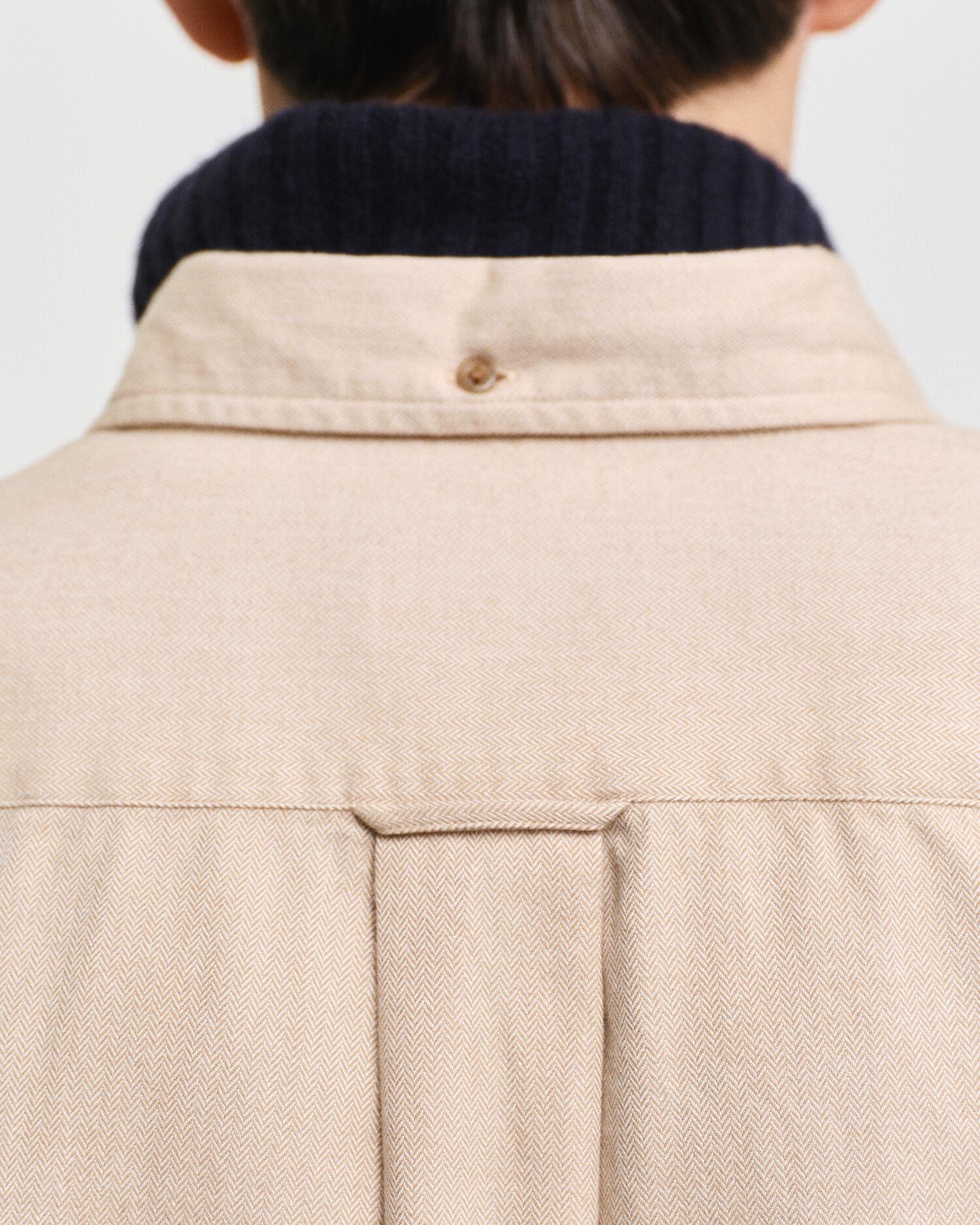 REG HERRINGBONE FLANNEL SHIRT