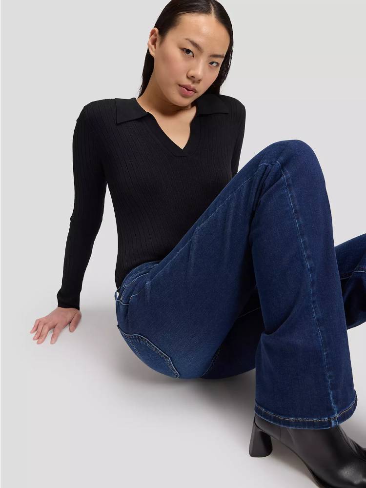 Lana Mid Rise Bootcut Jeans