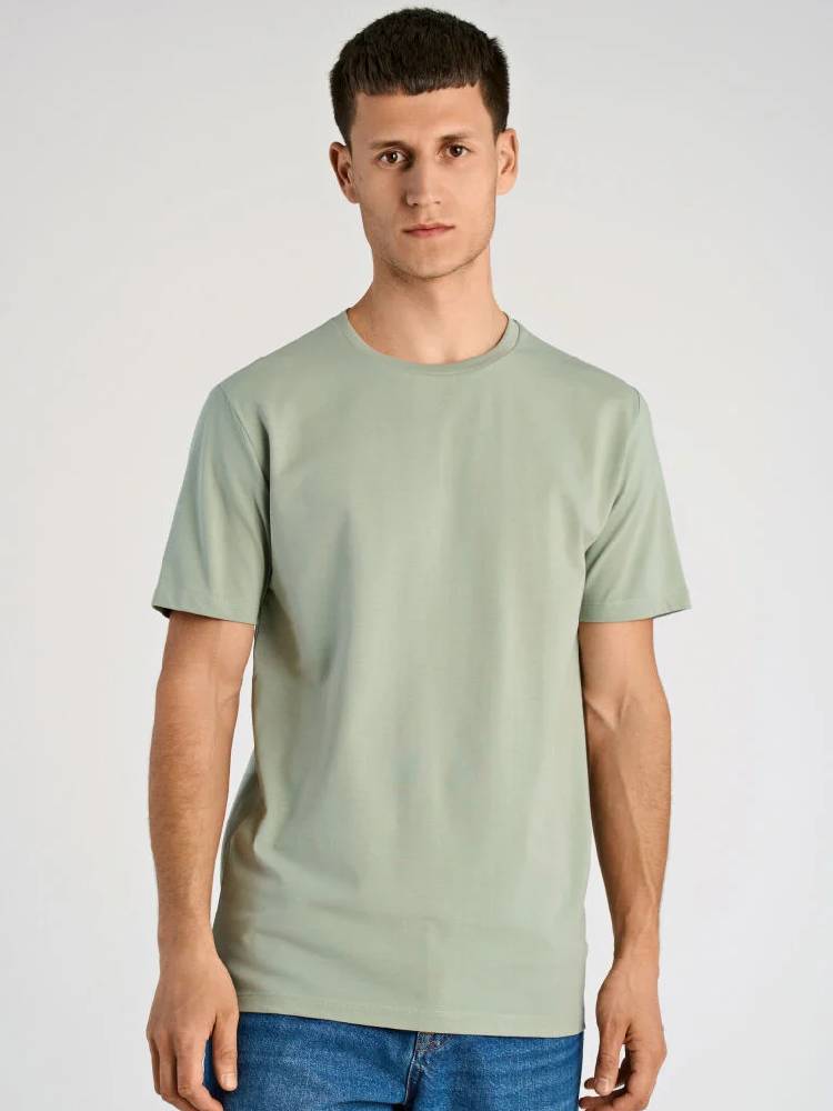 Mens stretch crew neck tee S/S