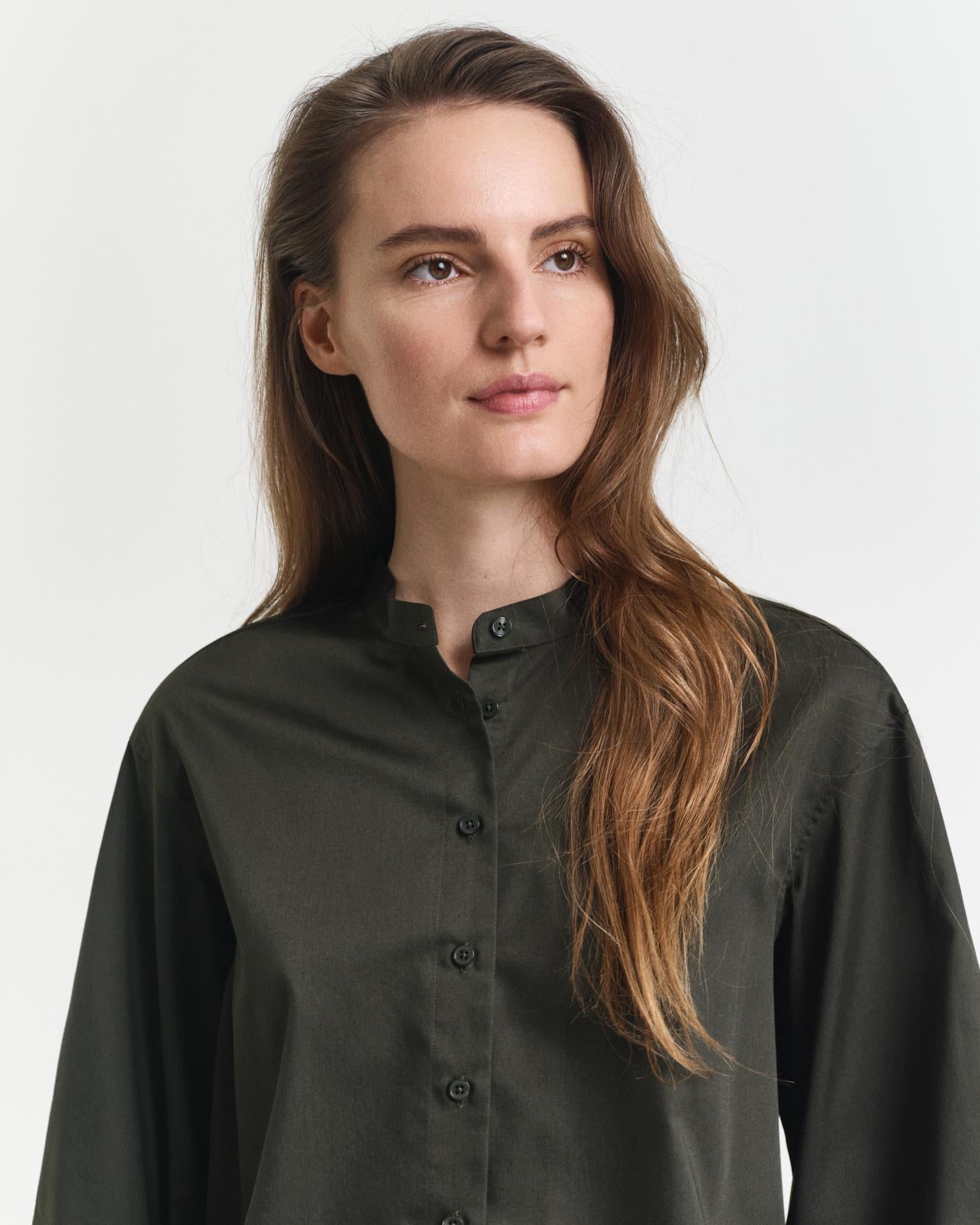 REG COTTON SATIN BLOUSE