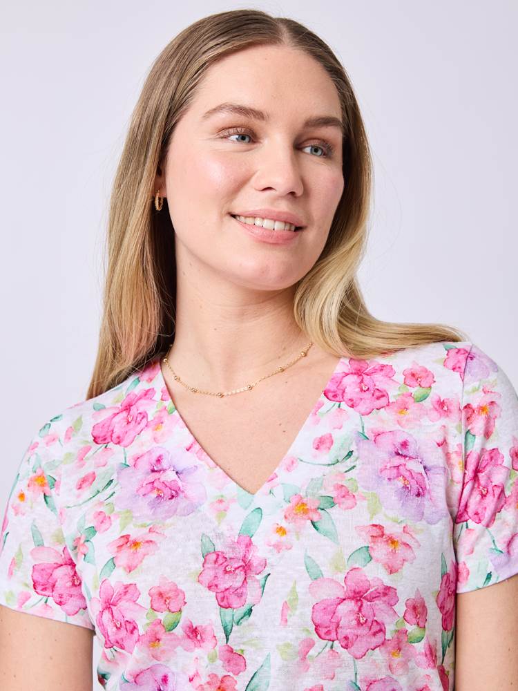 Linnea mønstret t-skjorte