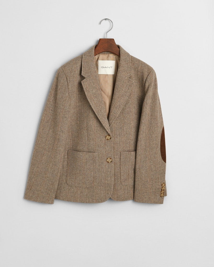 REG HERRINGBONE SHORT BLAZER