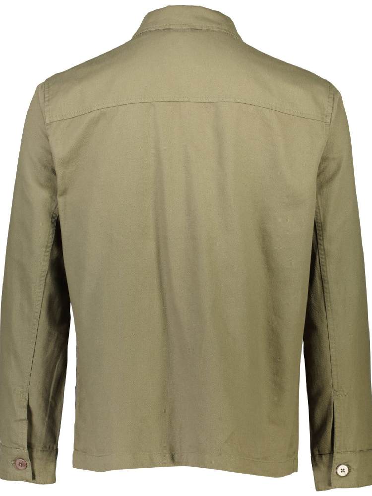 Linen blend overshirt