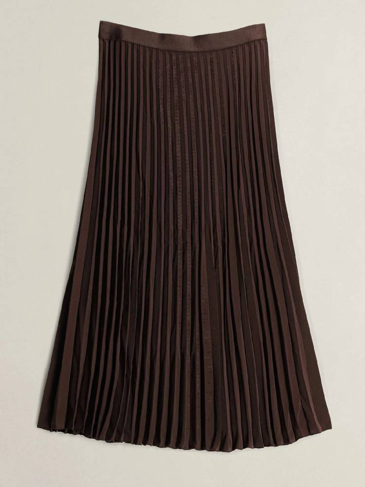 Pleated Midi Skirt