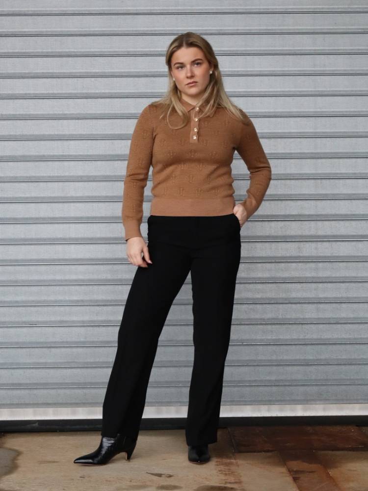 MONOGRAM KNIT POLO
