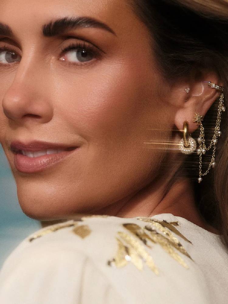 Øredobbsett med cuff, Shooting Star