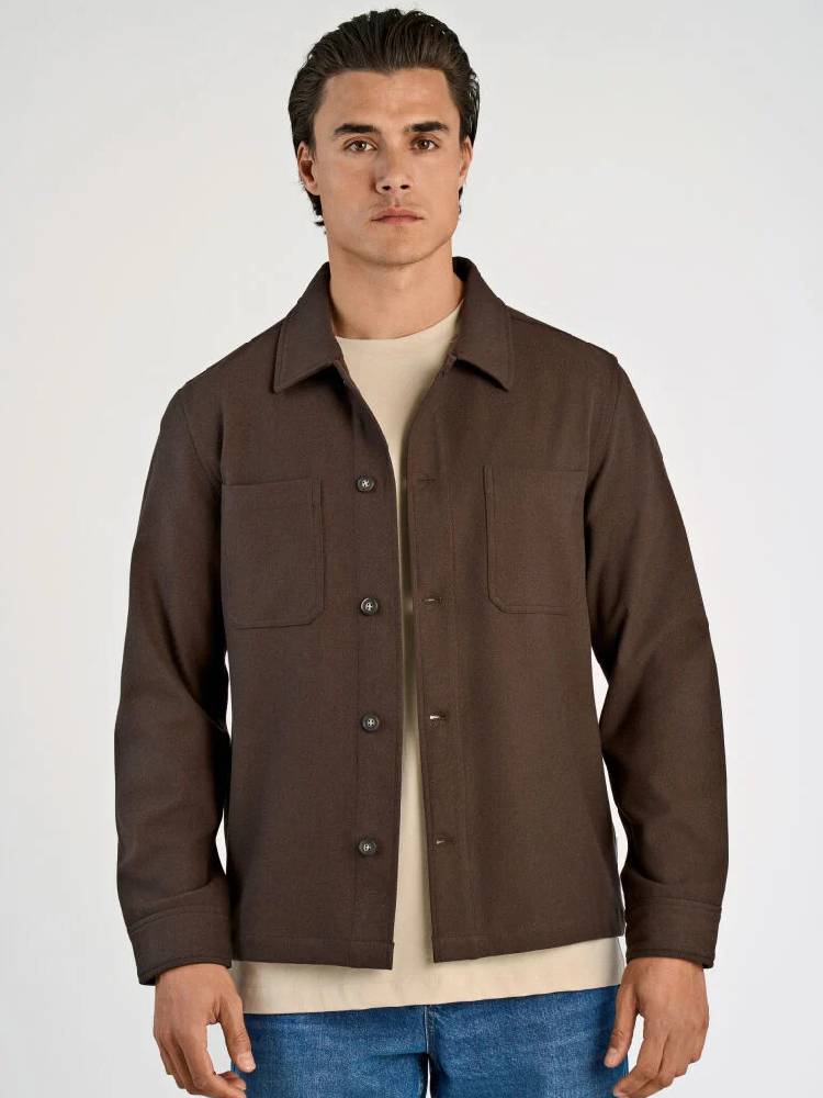 Superflex Brushed Melange Overshirt