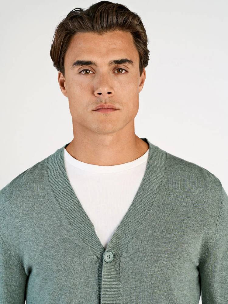 Ecovero v-neck button cardigan