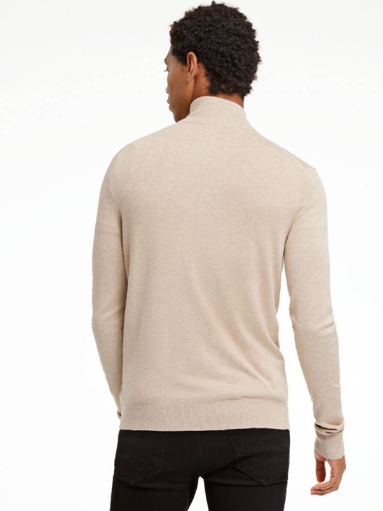 Ecovero L/S zip cardigan