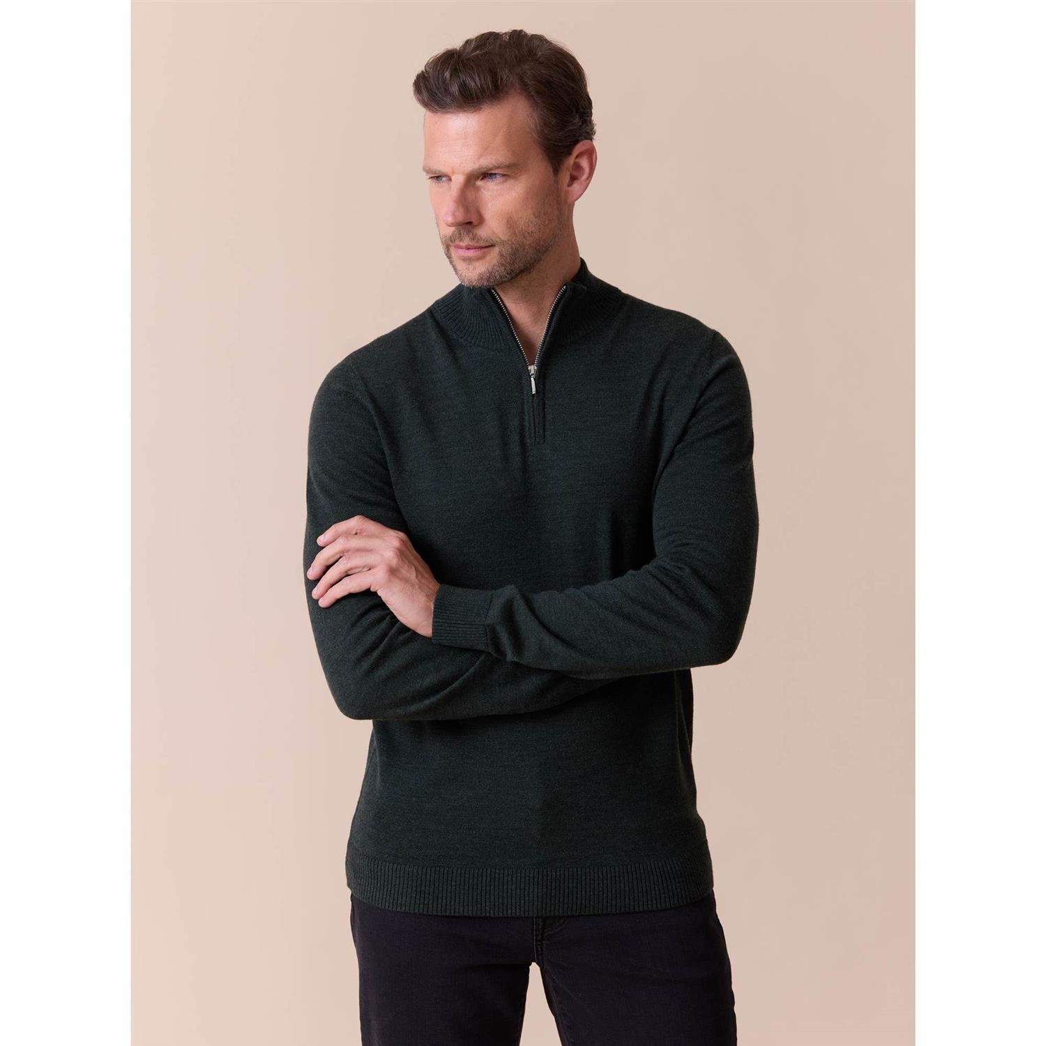 Berto Merino Zip Genser