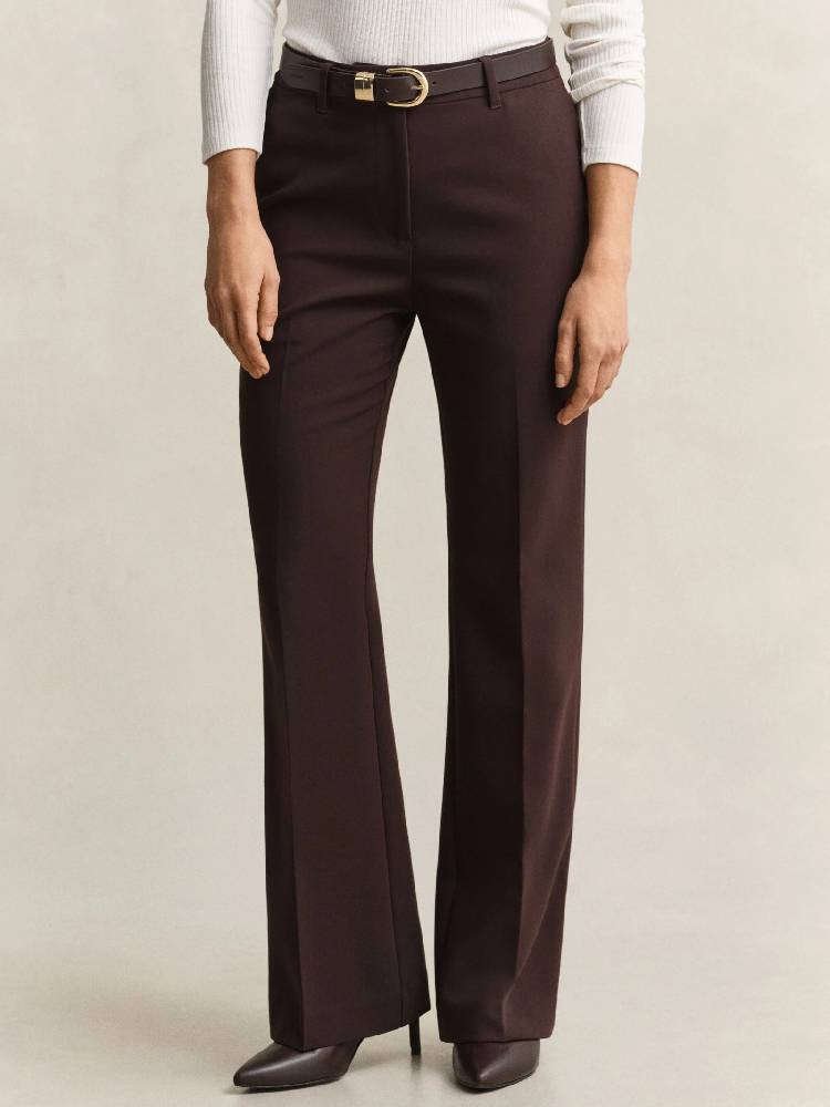 Slim Flared Slacks