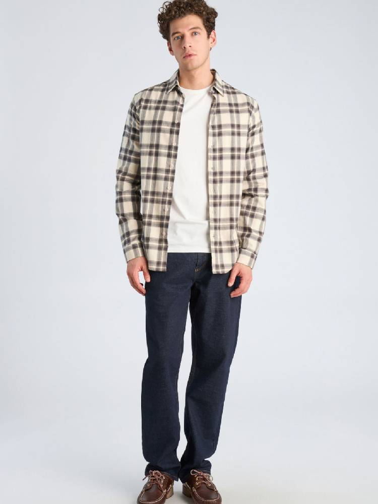 Brushed check shirt