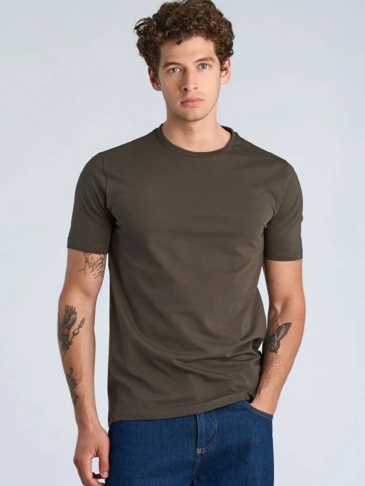Mens Stretch Crew Neck Tee S/s