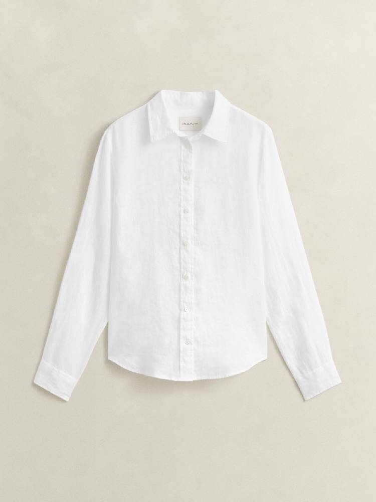 Reg Linen Ls Shirt