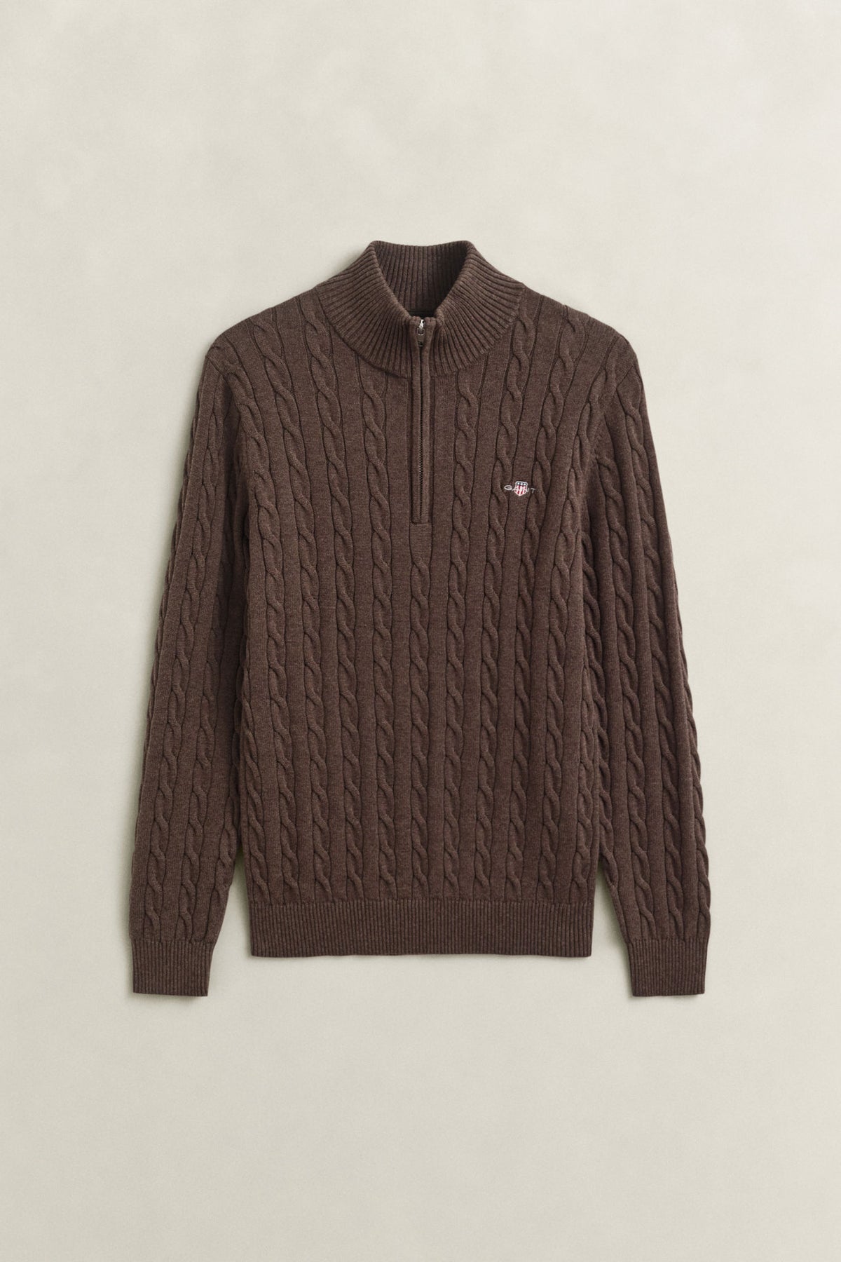 Cable Knit Half-Zip Sweater
