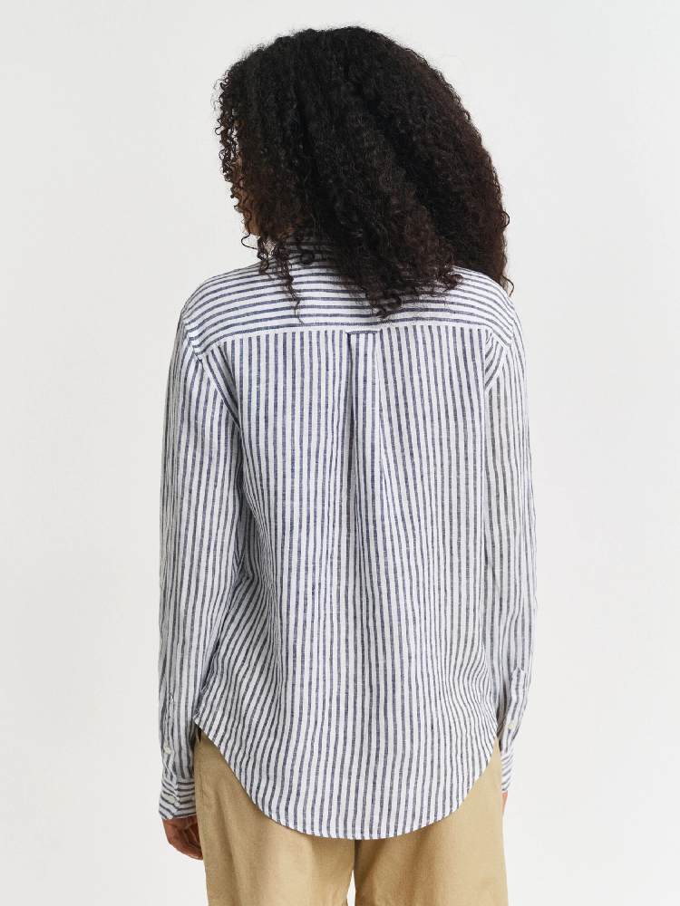 REG LINEN STRIPED SHIRT