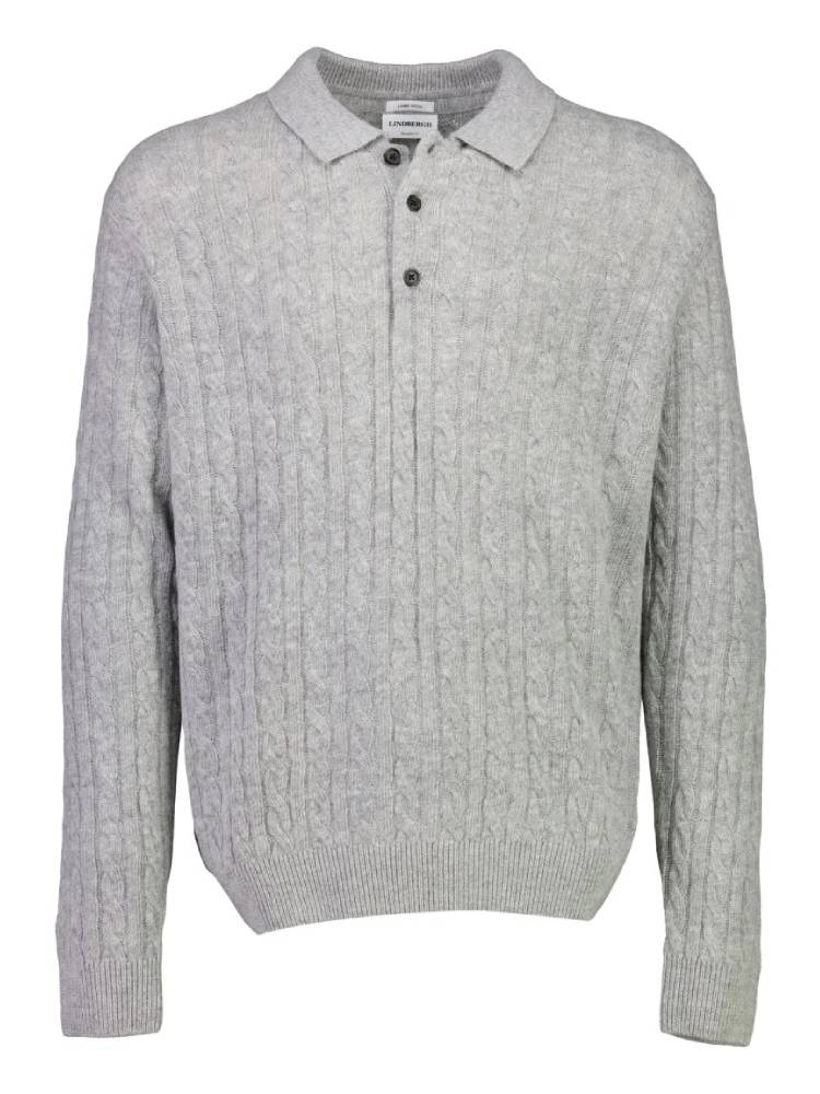 Lambswool L/s Button Polo