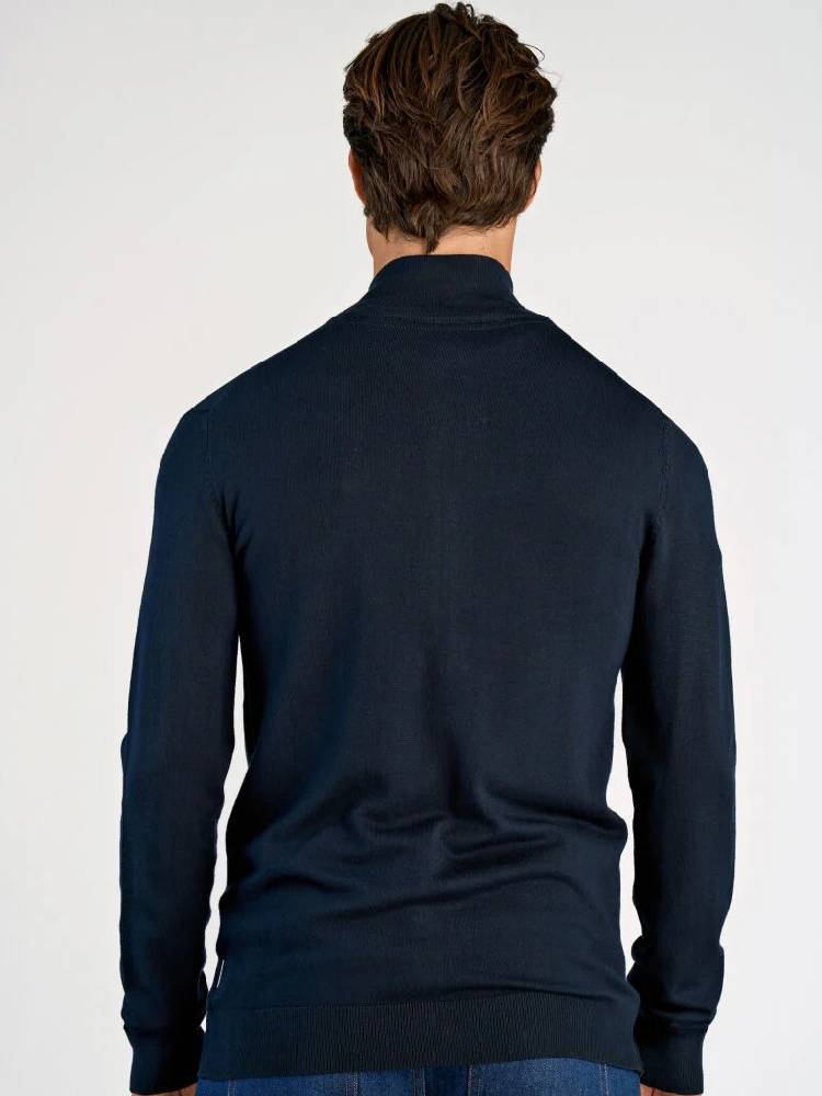 Ecovero L/S zip cardigan