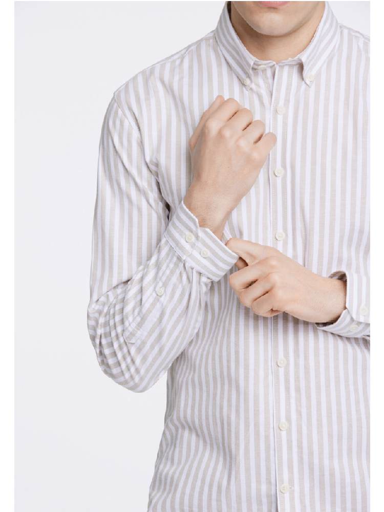 Striped superflex oxford L/S