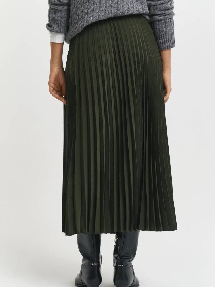 MIDI PLEATED SKIRT