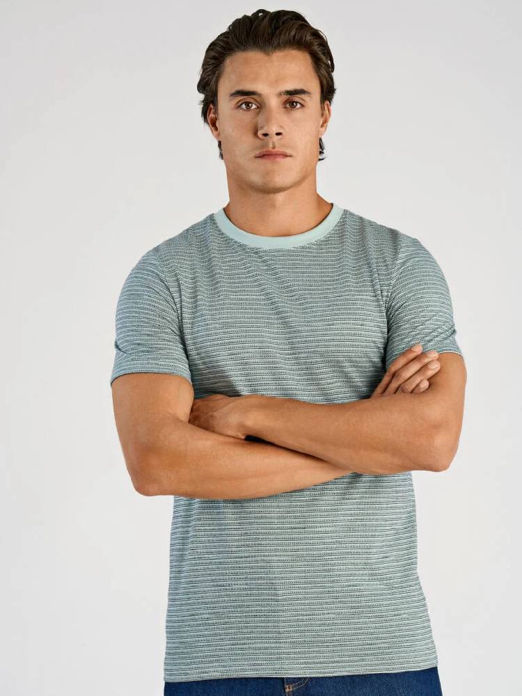 Striped o-neck tee S/S