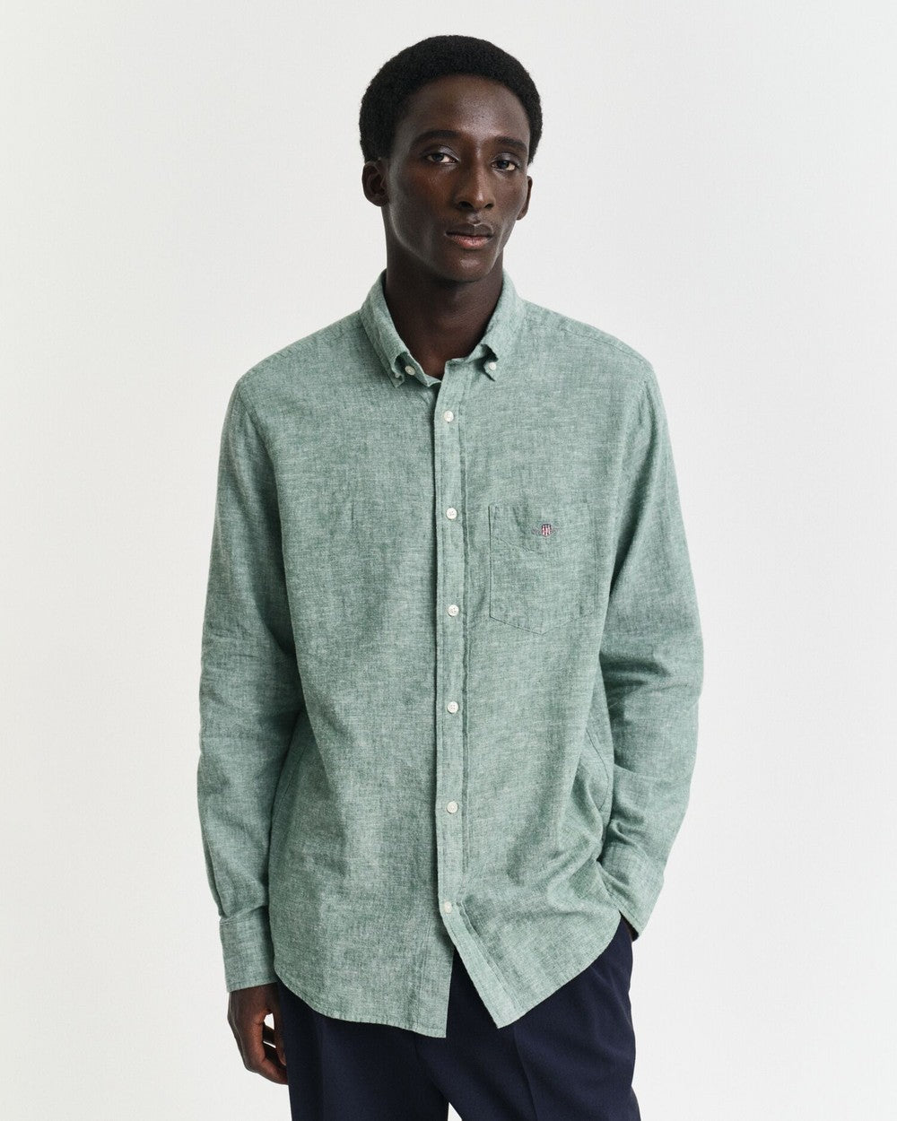REG COTTON LINEN SHIRT