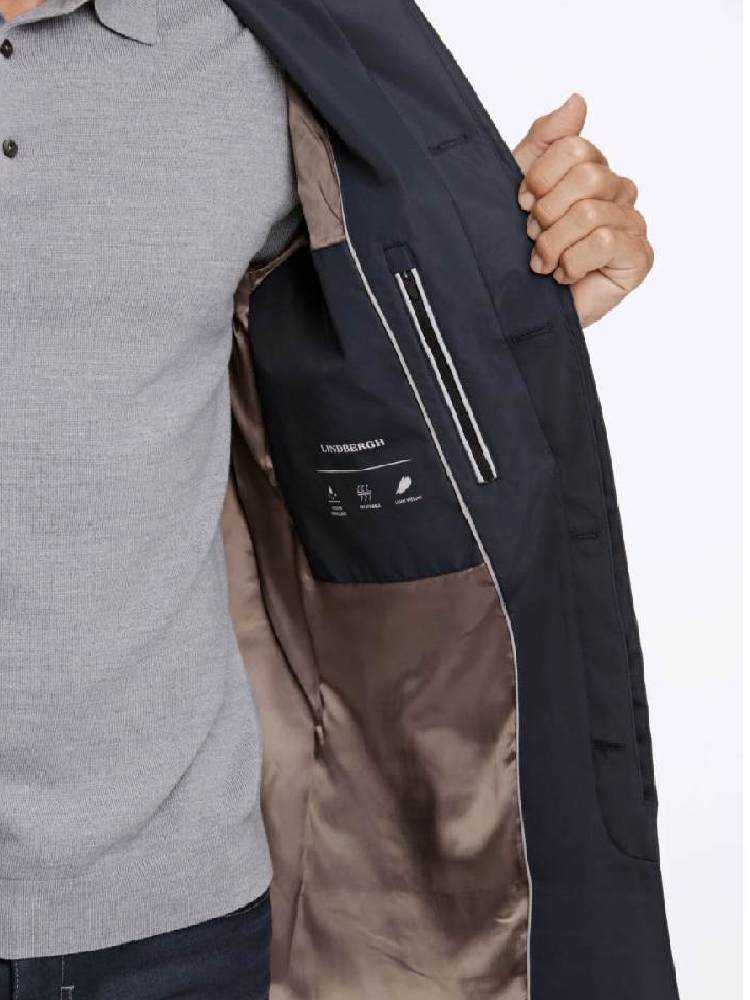 Water repellent mac coat