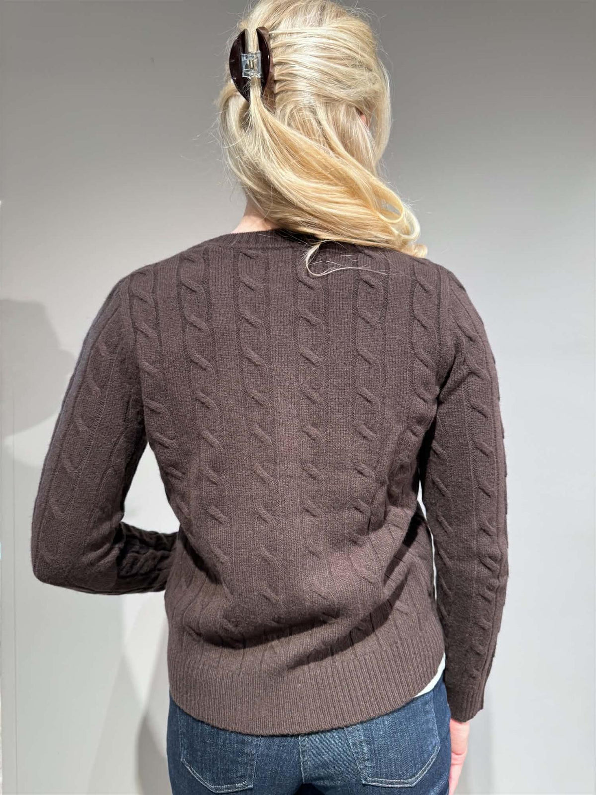 Lambswool Cable Knit Cardigan