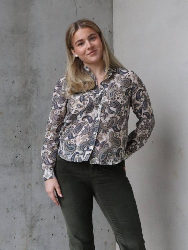 REG PAISLEY COT SILK SHIRT