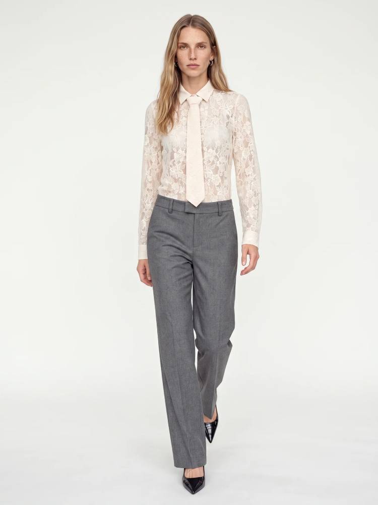 Mmkether Lace Tie Shirt