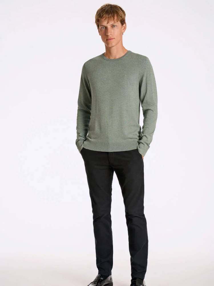 Ecovero L/S o-neck knit