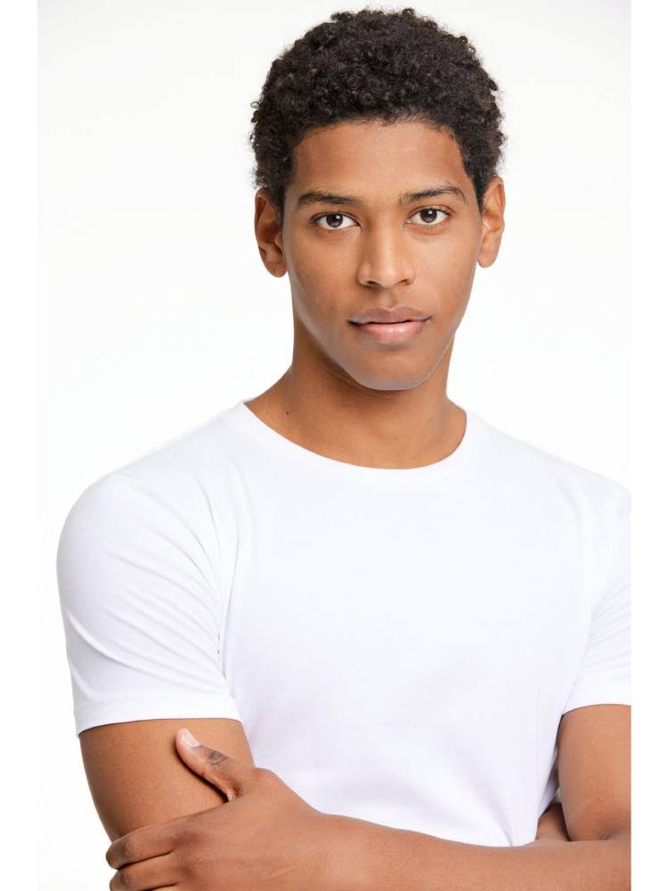 Mens stretch crew neck tee S/S