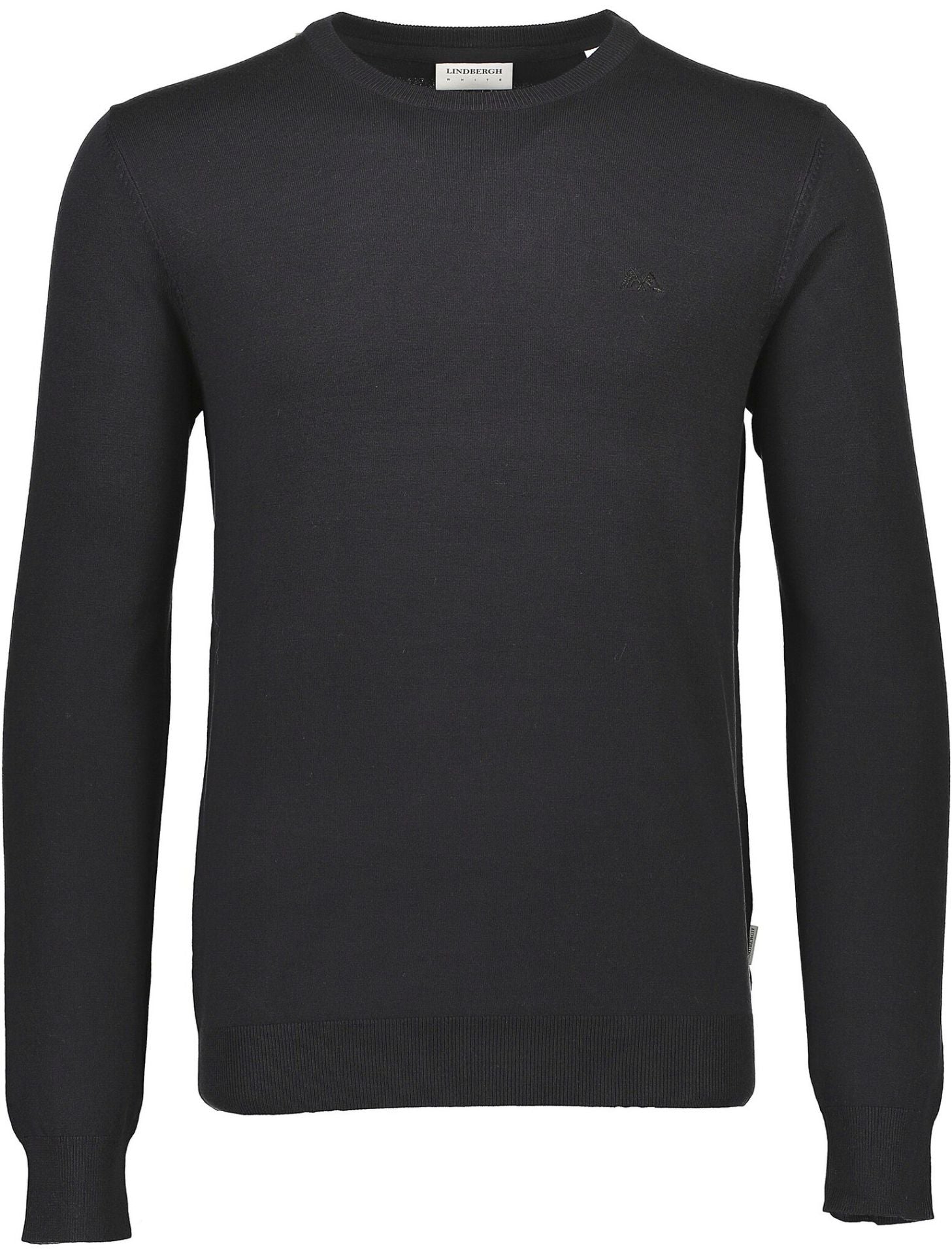 Melange round neck knit