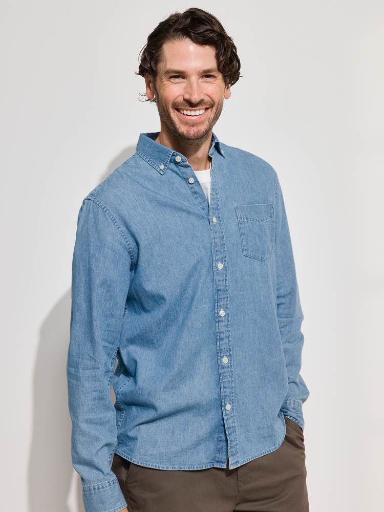 Chambray skjorte