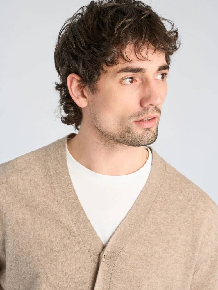 Recycle Lambswool Mix Cardigan
