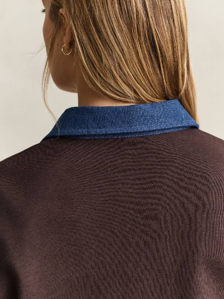Denim Collared Heavy Rugger