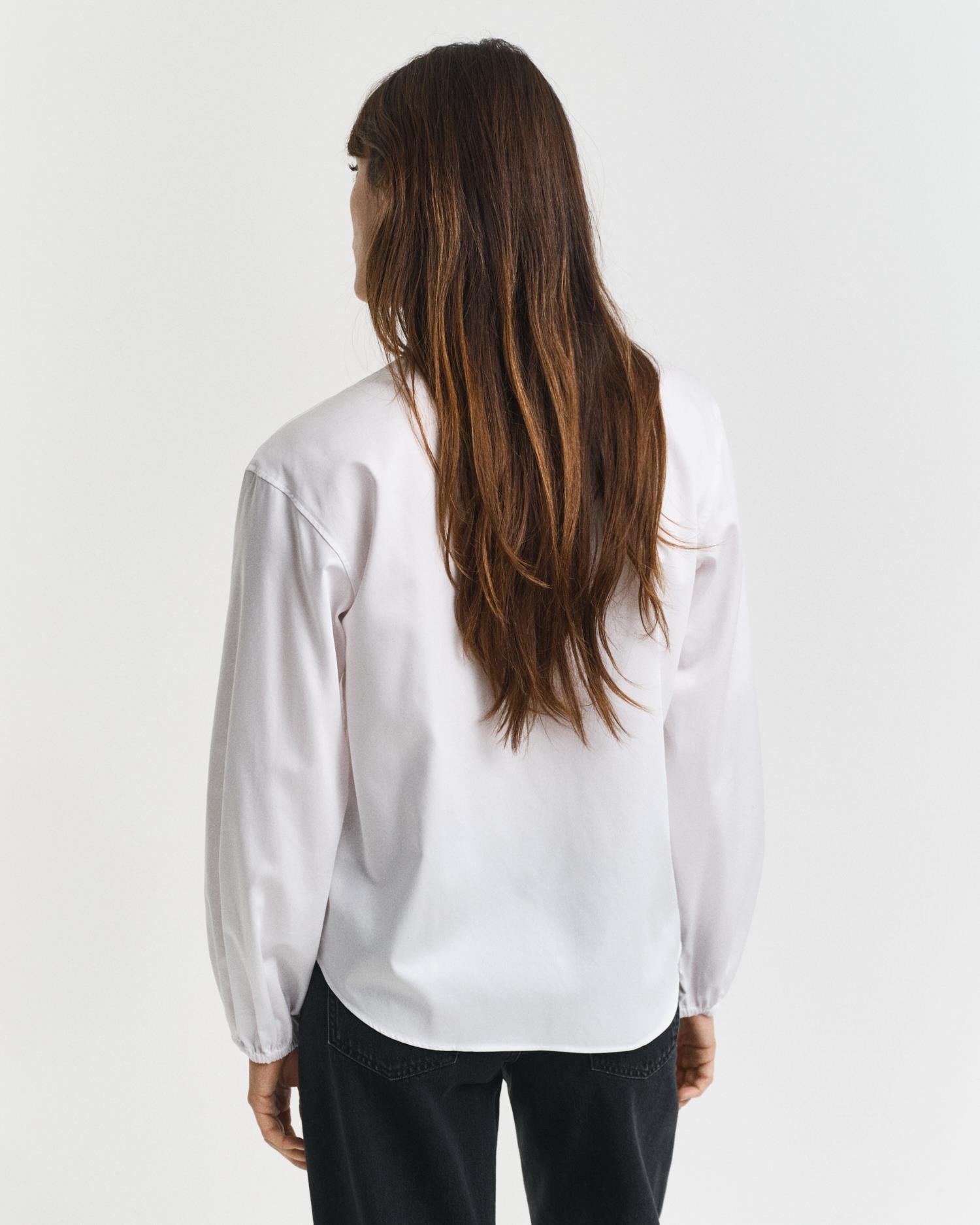 REG COTTON SATIN BLOUSE