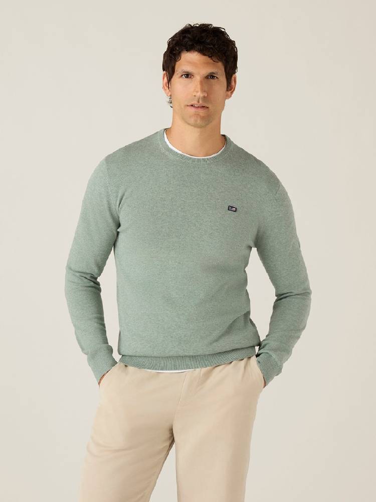 Cotton Crew Knitted Sweater