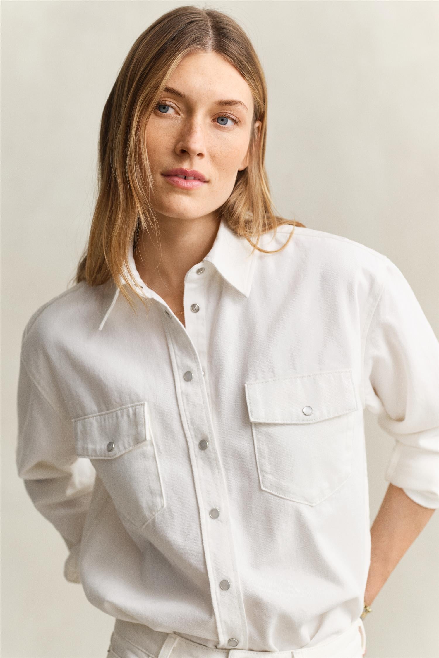 Rel Pocket Denim Ls Shirt