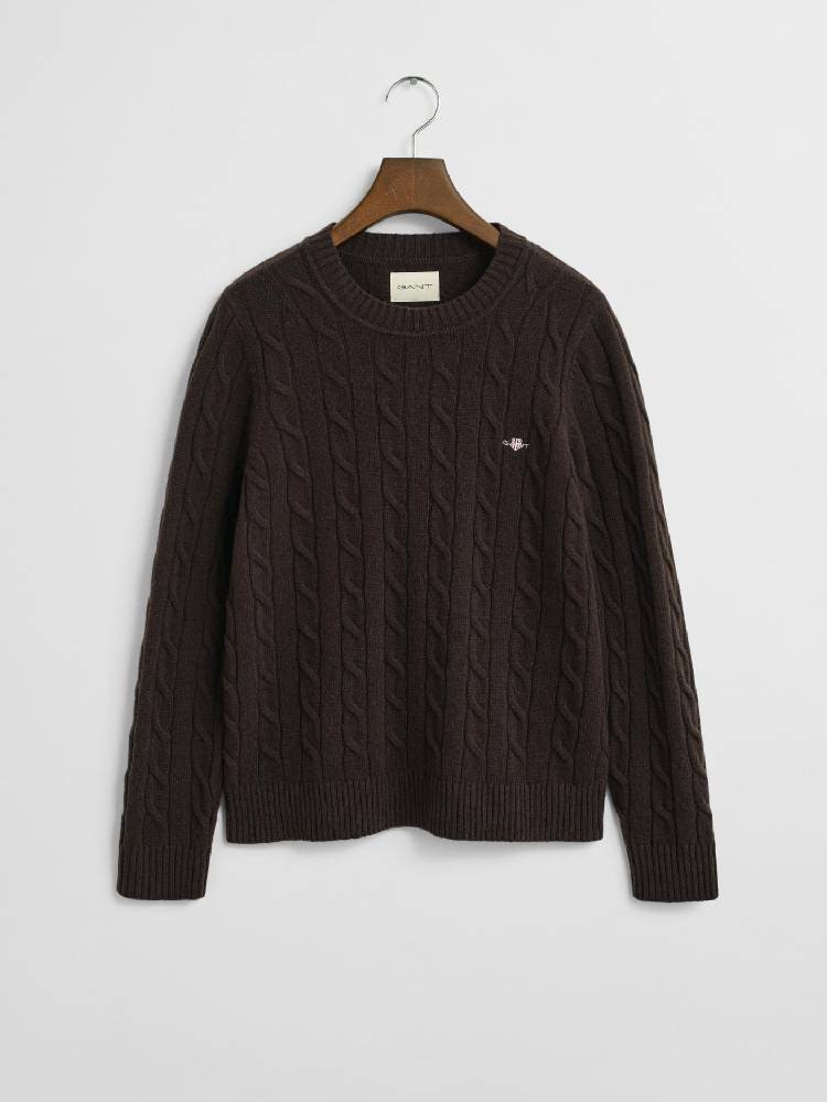 LAMBSWOOL CABLE C-NECK