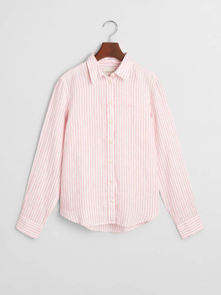 REG LINEN STRIPED SHIRT