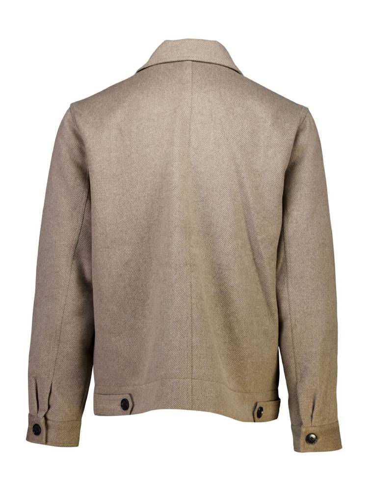 Twill fabric shacket jacket